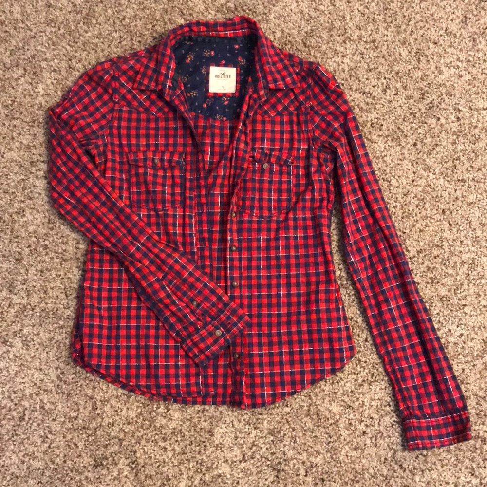 Hollister button-down with bright detail